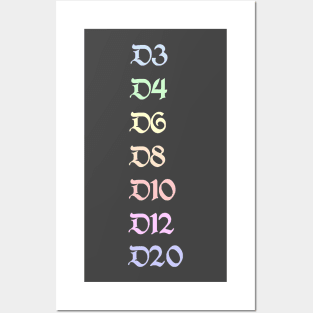 Pastel Hit Dice Posters and Art